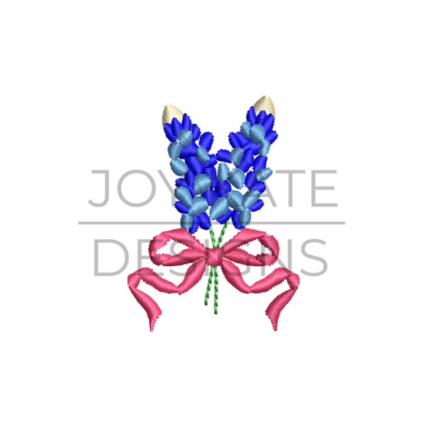 Bluebonnet Bouquet Mini Embroidery Design