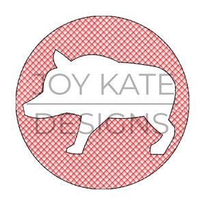 Hog Circle Applique Design