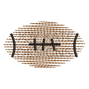 Football Mini Scribble Stitch Embroidery Design