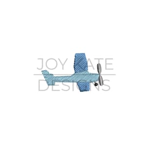 Propeller Airplane Mini Embroidery Design