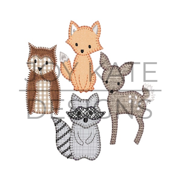 Build Your Own Woodland Animal Applique Set