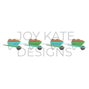 Ligne de brouettes Light Fill Embroidery Design