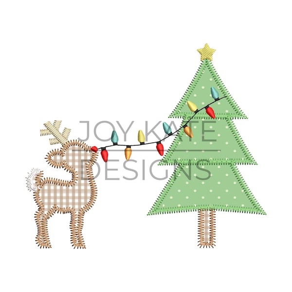 Weihnachtsbaum Dekoration Rentier Applikation Design