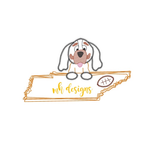 Checker State of Tennessee Hound Dog Sweatshirt