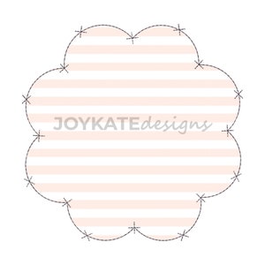 Criss Cross X Bean Stich Jakobsmuschel Applikation Patch Design