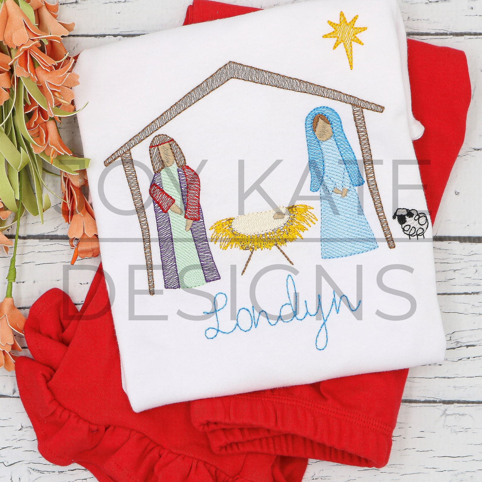 Build Your Own Nativity Set of Embroidery Designs Etsy