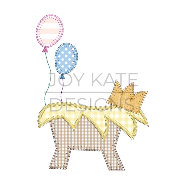 Alles Gute zum Geburtstag Jesus Blanket Stitch Applikation Design