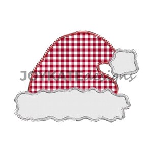 Santa Hat Zigzag Applique Design