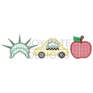 New York City Trio Applique Design