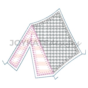 Design de bordado com aplique de ponto para cobertor de barraca de acampamento