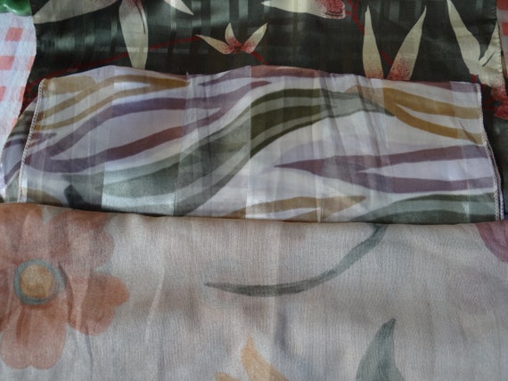 3 Vintage scarfs from the 1980's - Animal print an