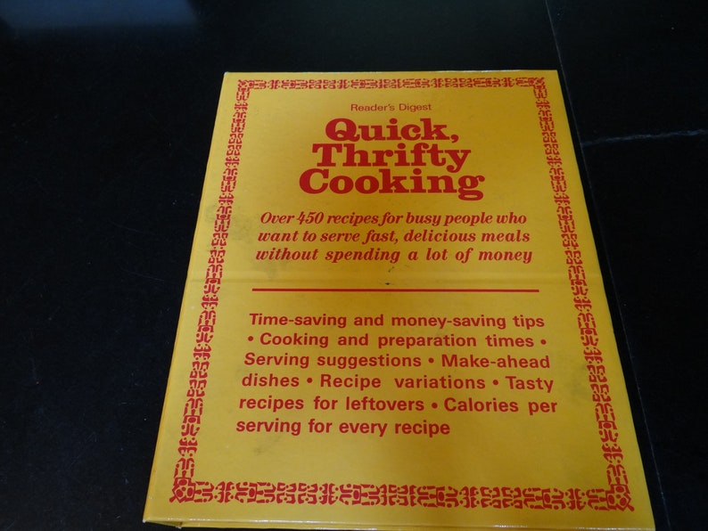 Vintage Cookbook Quick Thrifty Cooking 1985 | Etsy