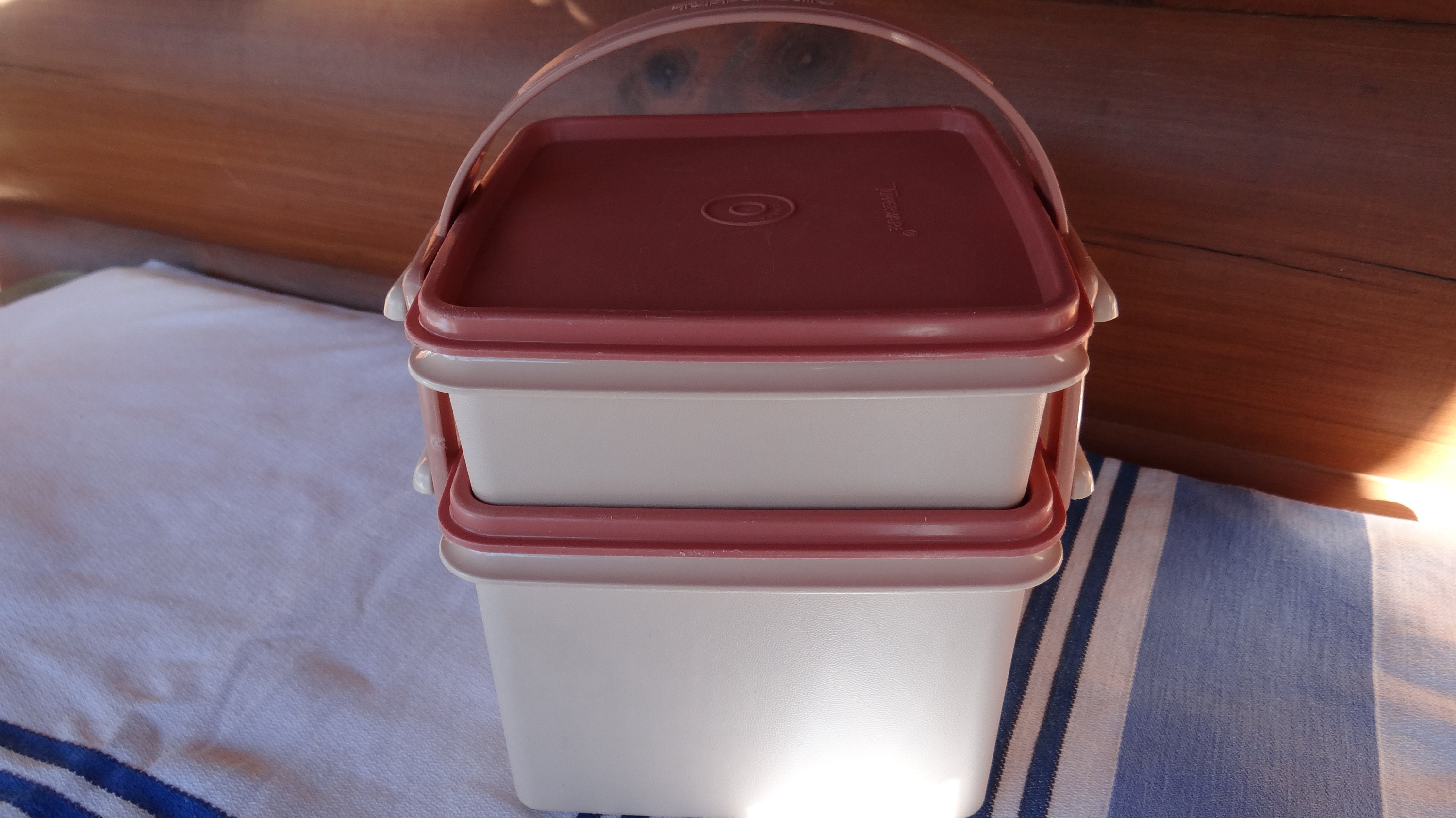Tupperware Lunch Box Paprika Red Pack n Carry Vintage m