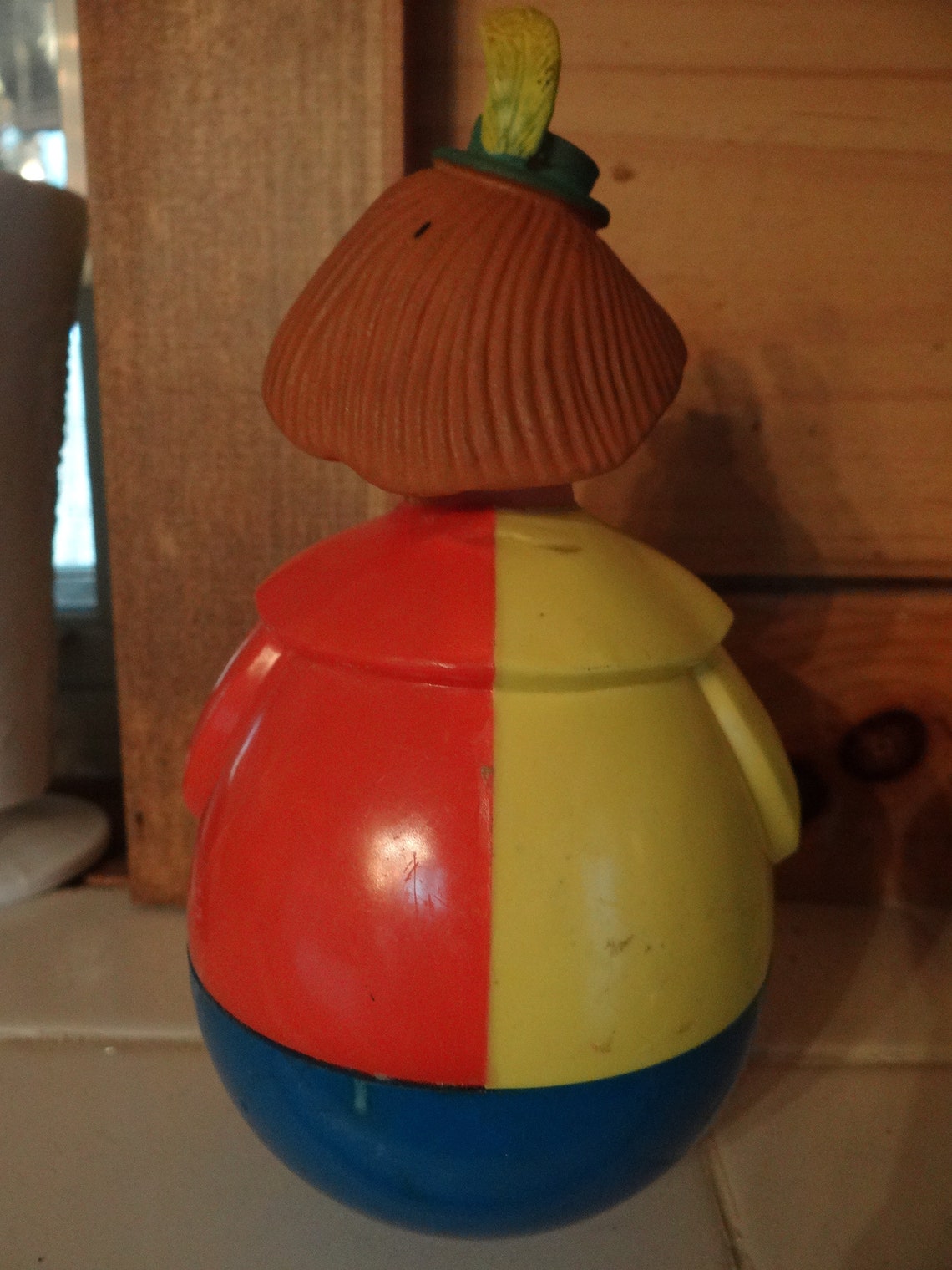 Vintage Roly Poly Plastic Clown - Etsy