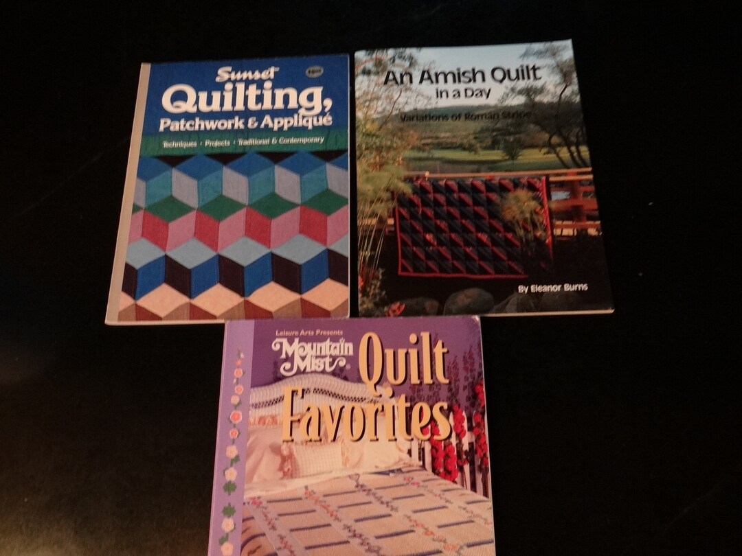 Vintage Quilting Books From 1980's and 1990's Amish Etsy