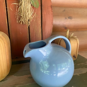 Jarra vintage de bola azul Niloak: decoración de cocina