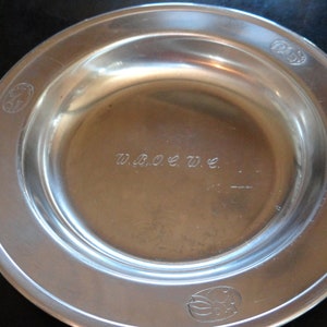 Vintage Cromargan Germany pet food bowl for pampered pet
