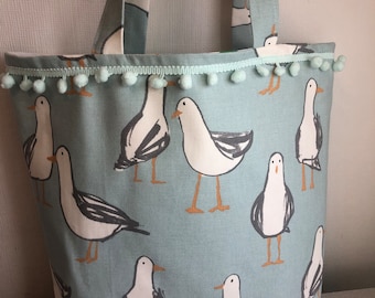 Seagull inspired market/handbag/tote bag.