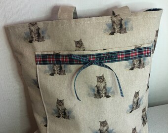 Cat inspired market/handbag/tote bag.