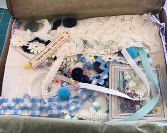 Slow stitching,mindful stitching kit.