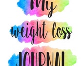 PRINTABLE Weight Loss Journal (Rainbow)