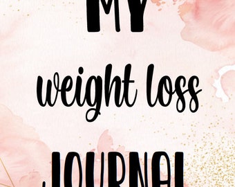 HARD COPY (to be mailed) Weight Loss Journal (Rose Gold)