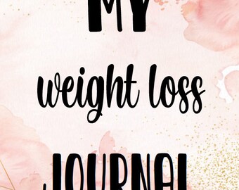 DRUCKBARE Weight Loss Journal (ROSE GOLD) - Digitale Datei