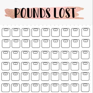 PRINTABLE Pounds Lost Scales- Rose Gold (DIGITAL)