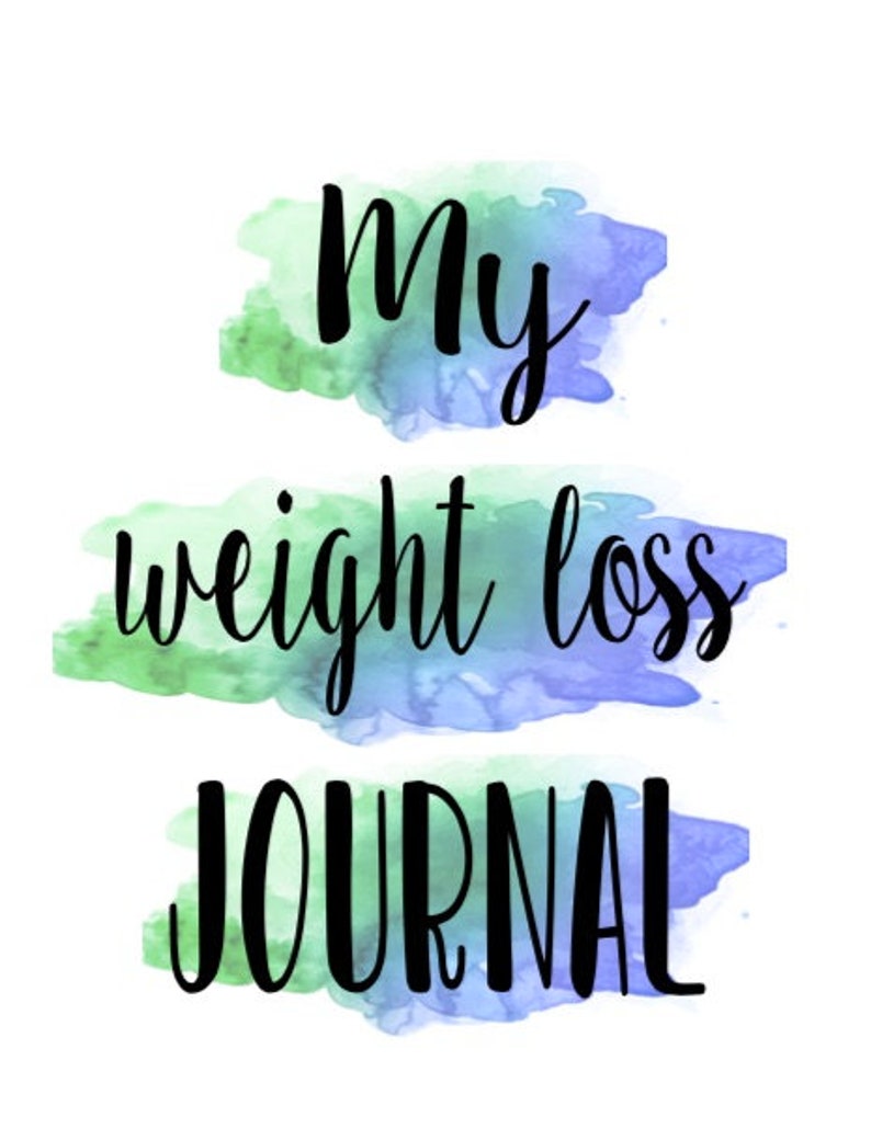 PRINTABLE Weight Loss Journaldigital File Etsy