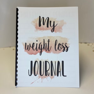 HARD COPY (to be mailed) Weight Loss Journal (Boho)