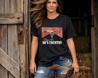 90s Country Music Shirt, Retro Western Cowgirl Graphic Tee