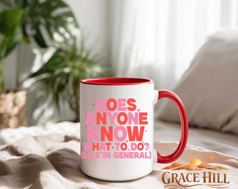Sarcastic Ceramic Mug, Two-Tone Sassy Humor Coffee Cup