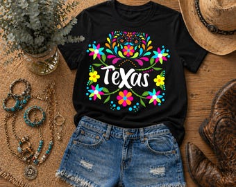 Texas Floral Shirt, Texas Wildflower Graphic Tee, Texas shirt,