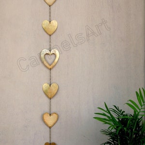 Harten Decor cadeau Wall Art Hart Muur Hangend Metaal Liefde decor Liefde Hart Kunst Garland Harten Mobiel Messing Harten Garland