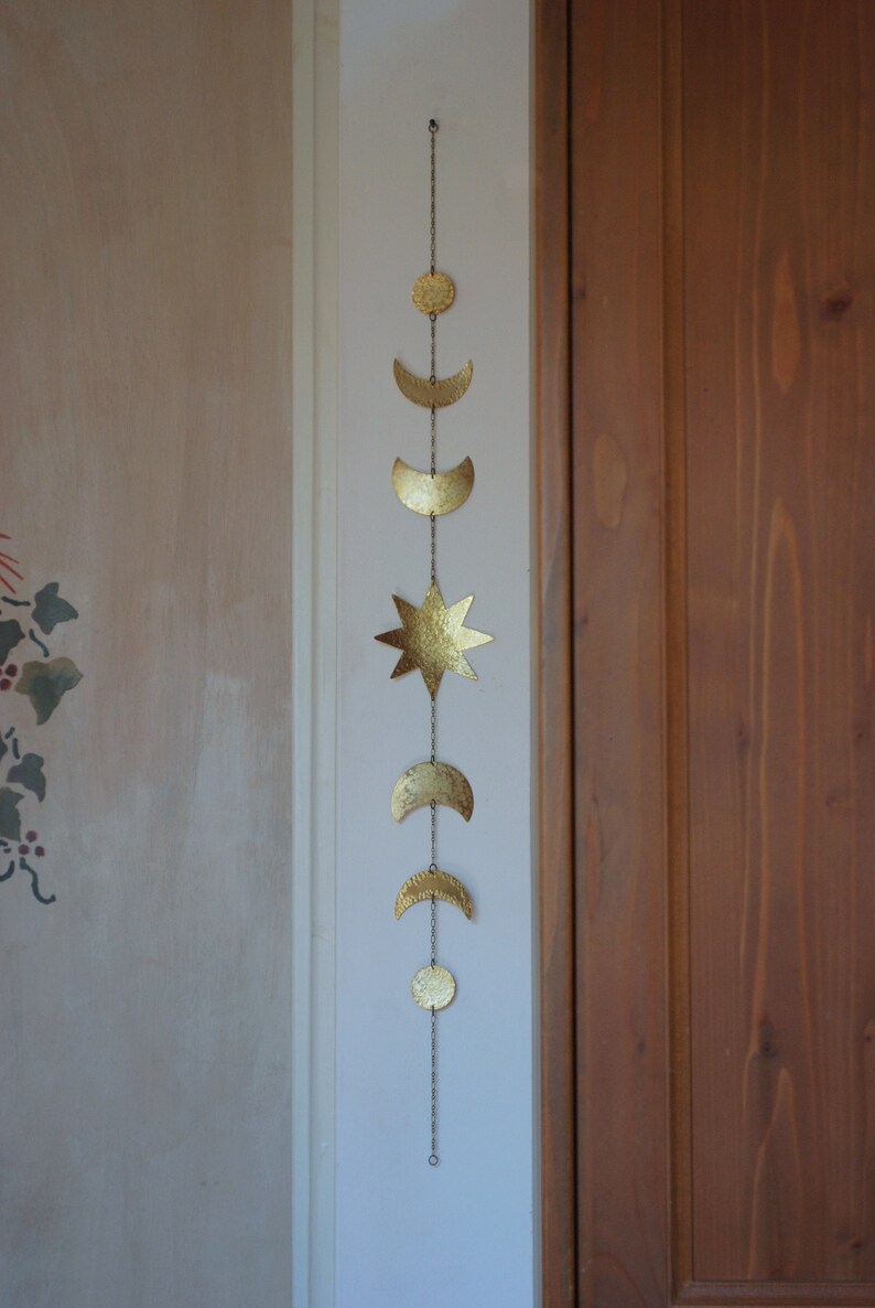 Moon and Sun Wall Decor Sun and Moon Wall Art Moon Phases