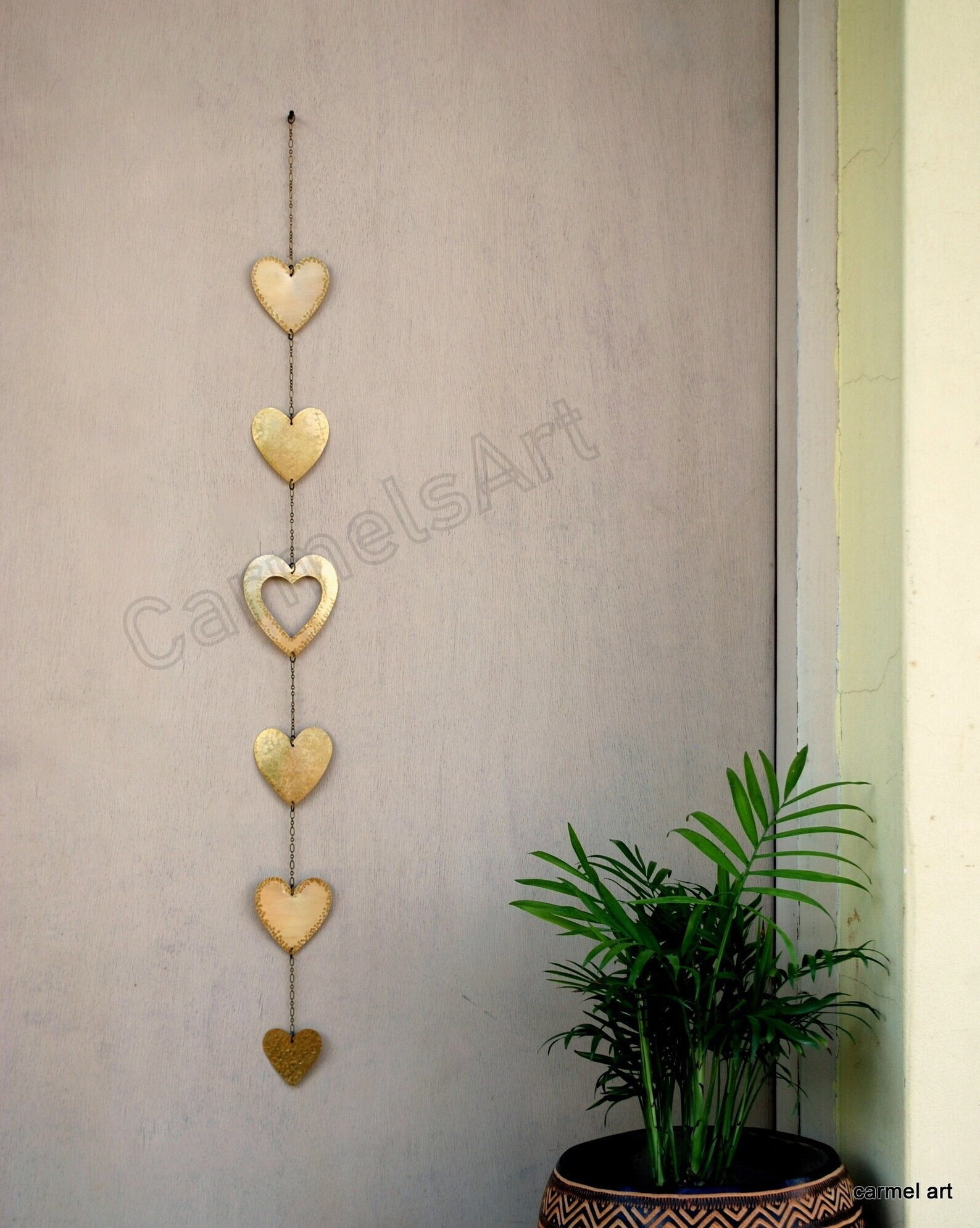 Hearts Decor Gift Wall Art Heart Wall Hanging Metal Love Decor Etsy