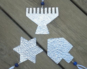 Hanukkah Decorations Gift - Hanukkah Decor - Happy Hanukkah - Menorah - Star of David - Dreidel - Jewish Holiday