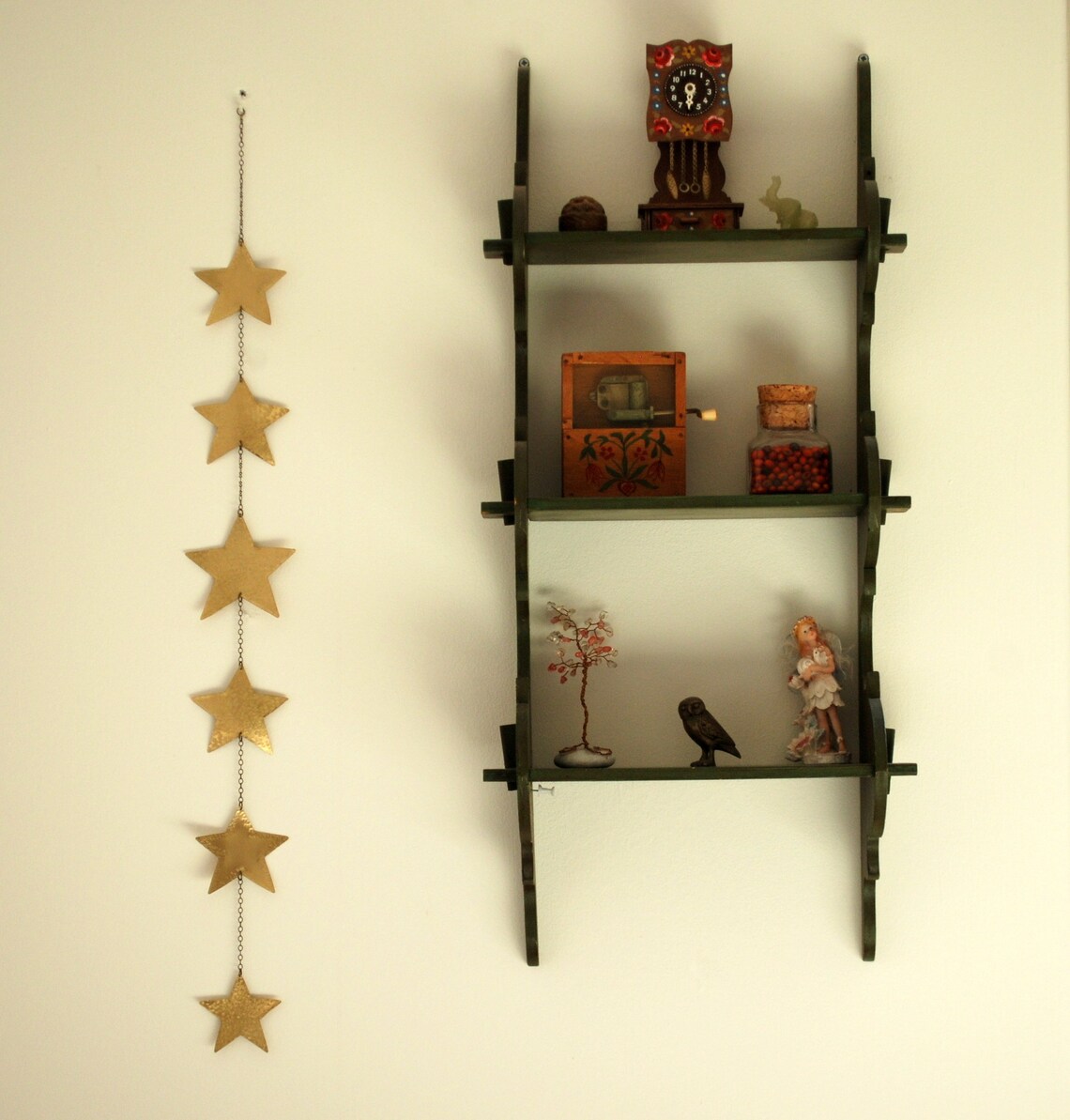 Gold Stars Wall Hanging Stars Wall Decor Brass Stars Mobile Etsy