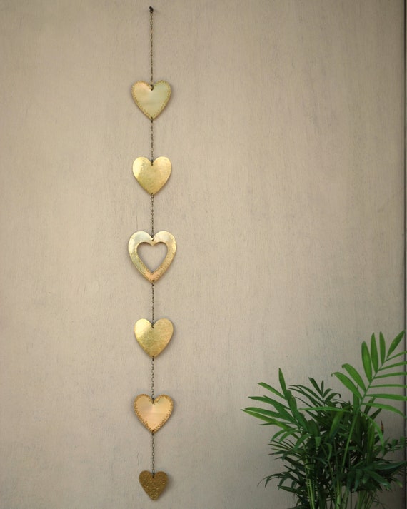 Hearts Decor Wall Art Heart Wall Hanging Metal Love Decor Etsy