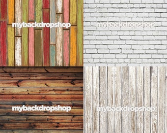 5ft x 5ft Four Photography Backdrops - 4 Pack Combo for Less - Items 894, 1444, 384 & 1371  - As Seen or Mix and Match