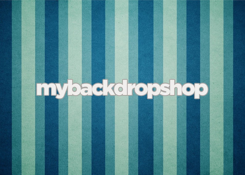 Vinyl or Poly 7ft x 5ft Blue Stripe Backdrop for Photos Boys Photography Backdrop Item 1552