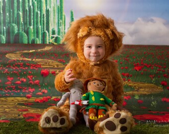 8ft x 8ft Emerald City Photography Backdrop - Oz Photography Backdrop - Yellow Brick Road Backdrop-  Item 134