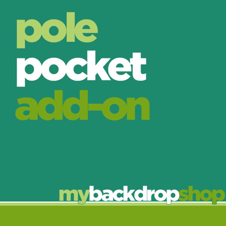 Pole Pocket Add On for 1 Backdrop Photography Studio Equipment Service image 1