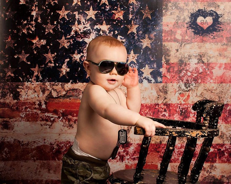 10ft X 6ft American Flag Photo Prop 4th of July Photography Etsy