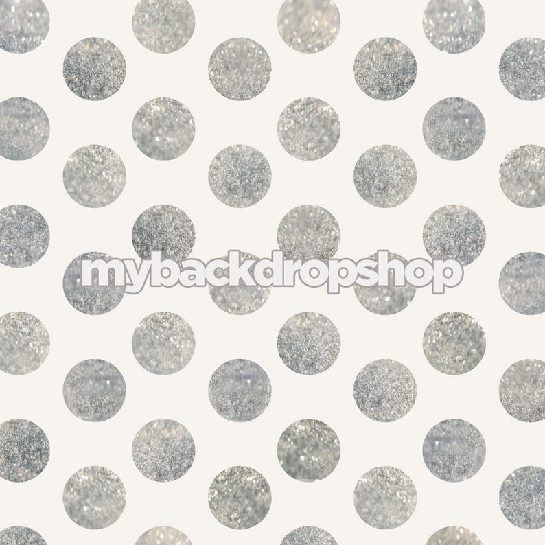 4ft X 4ft Silver Glitter Dot Backdrop Polka Dot Photo Etsy