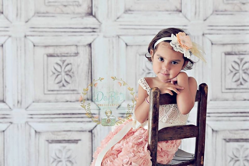 Item 1881 4ft x 4ft Shabby White Ornate Old Carved Wood Wall Photography Backdrop Exclusive Design