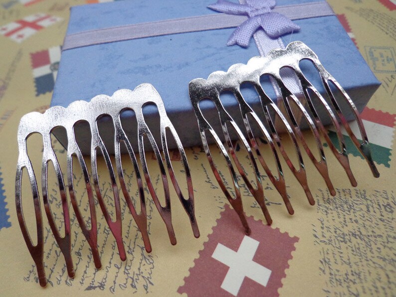 Salenickel Free20 Metal Hair Combs, Premium 36mm X 38mm7 Teeth Etsy