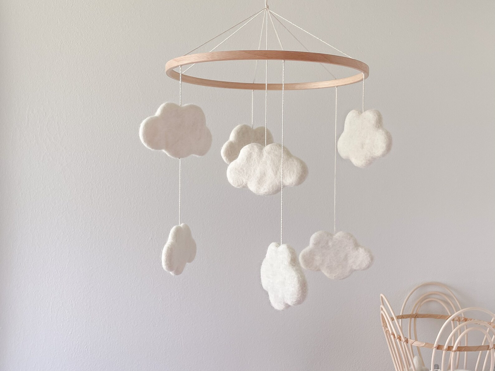 Cloud Nursery Cloud Baby Mobile Etsy