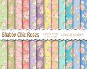 Shabby Chic Digital Paper: shabby CHIC Garden - Etsy