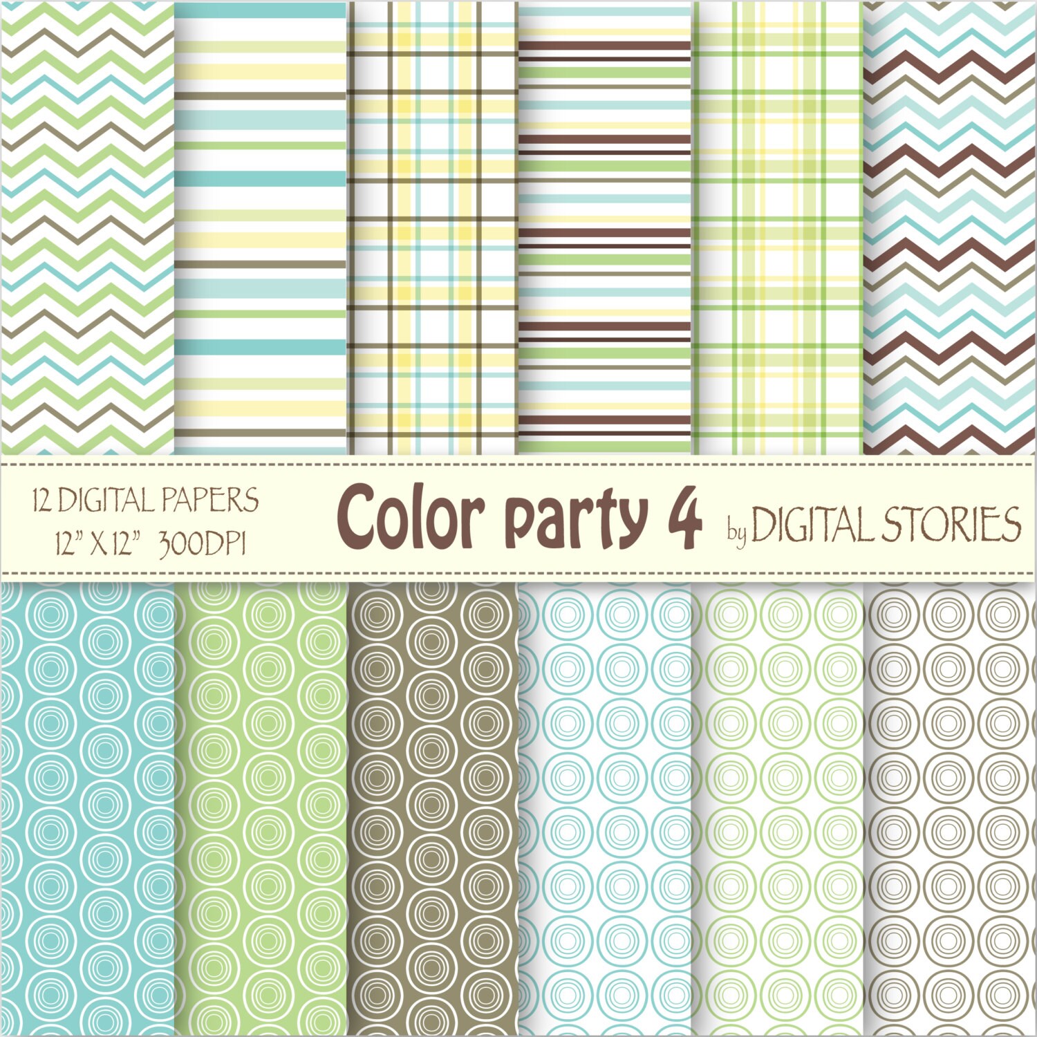 Chevron Plaid Digital Paper: color PARTY 4 Baby Boy Chevron Stripes ...